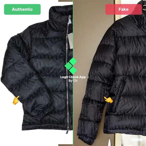 dior oblique jacket real vs fake|dior puffer jacket scam.